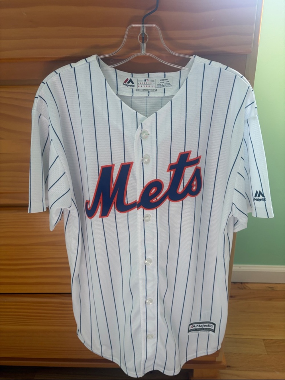 Youth Majestic New York Mets DeGrom jersey size Large 14-16 - Picture 2 of 5